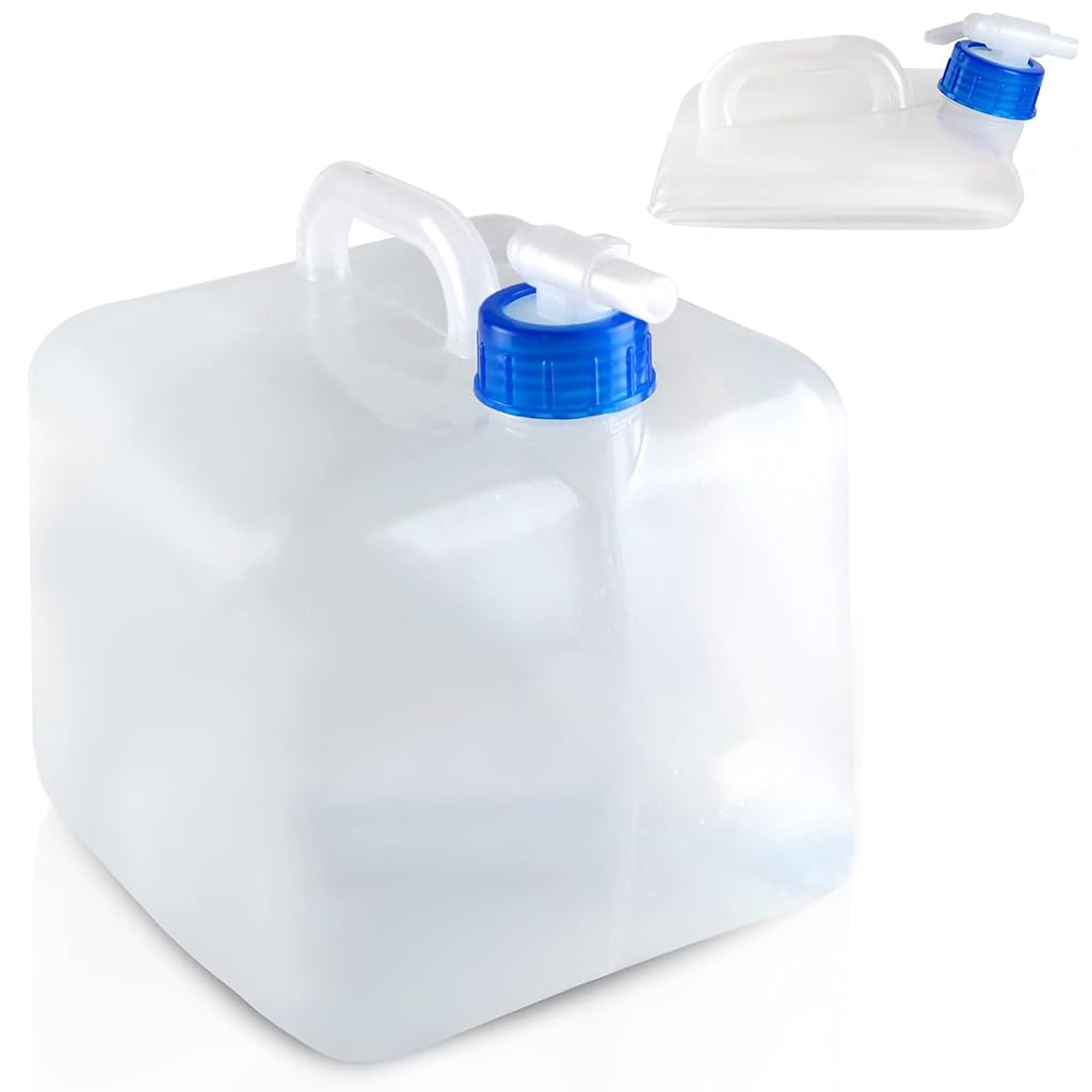 Proberos Emergency Water Container, 20L Water Containers Jug with Easy Faucet, Food Grade Water Container, Folding Sanitary Water Tank with Handle, Portable Water Tank for Camping, Hiking, RV Proberos Emergency Water Container, 20L Water Containers Jug with Easy Faucet, Food Grade Water Container, Folding Sanitary Water Tank with Handle, Portable Water Tank for Camping, Hiking, RV